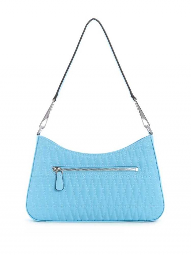 Sac Porté Épaule Guess Layla Femme Turquoise Clair | 41392-OBYQ