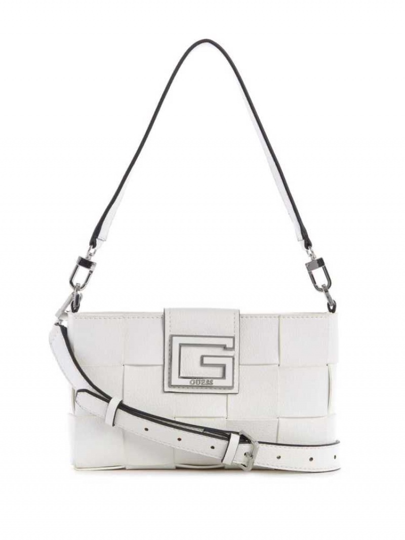 Sac Porté Épaule Guess Liberty City Femme Blanche | 07628-NUPE