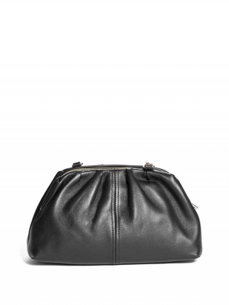 Sac a Main Guess Gathered Clutch Femme Noir | 82175-QMIW