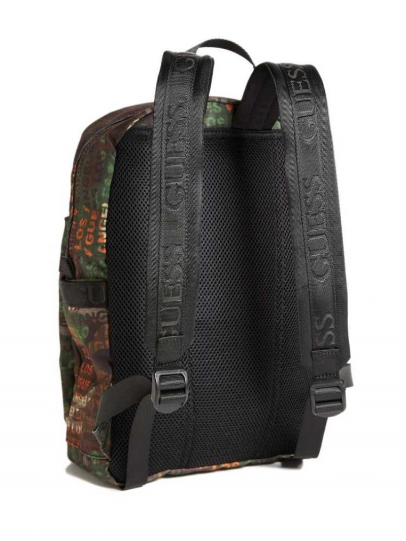 Sacs à Dos Guess Elvis Femme Camouflage Multicolore | 46925-EFDK