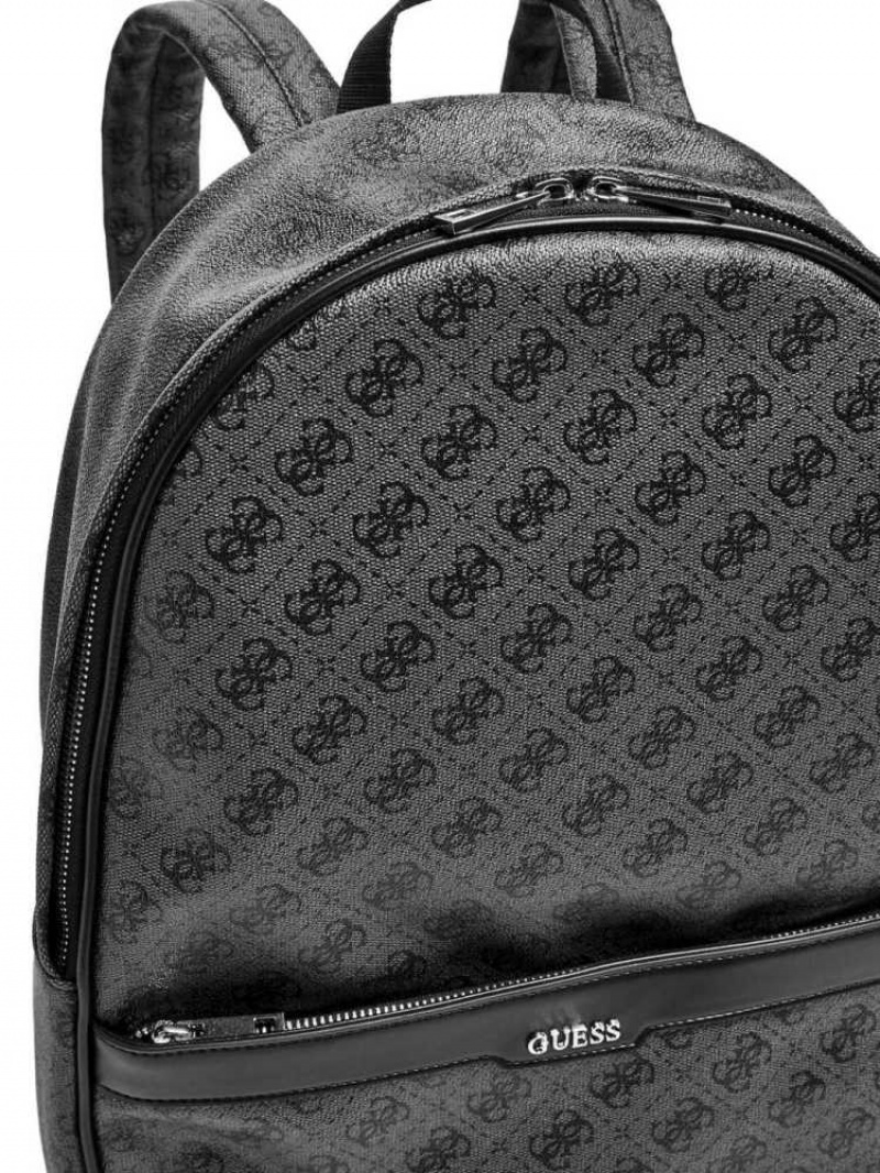 Sacs à Dos Guess Kevin Logo-Print Femme Noir | 38562-VCGD