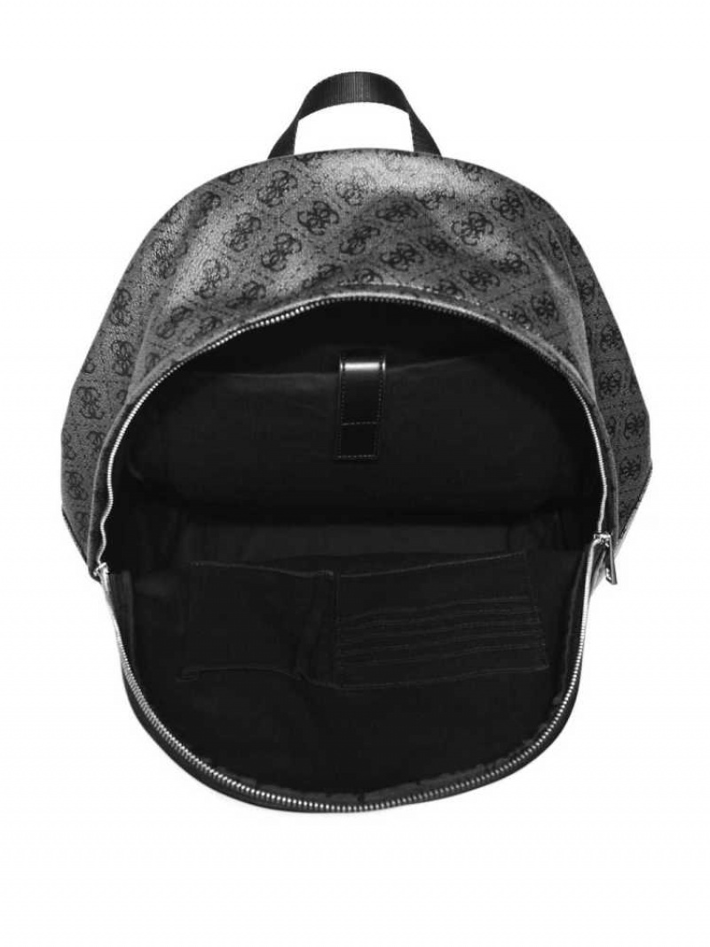 Sacs à Dos Guess Kevin Logo-Print Femme Noir | 38562-VCGD