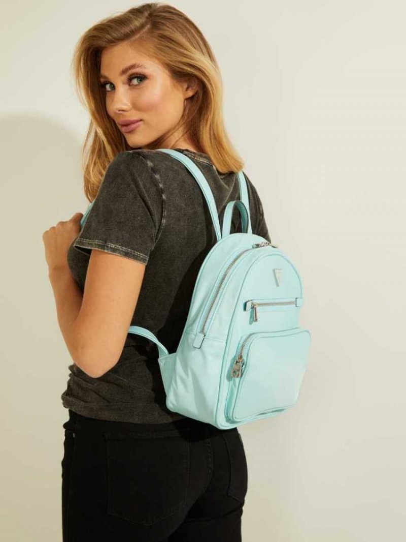 Sacs à Dos Guess Little Bay Femme Turquoise Clair | 60842-BDWQ