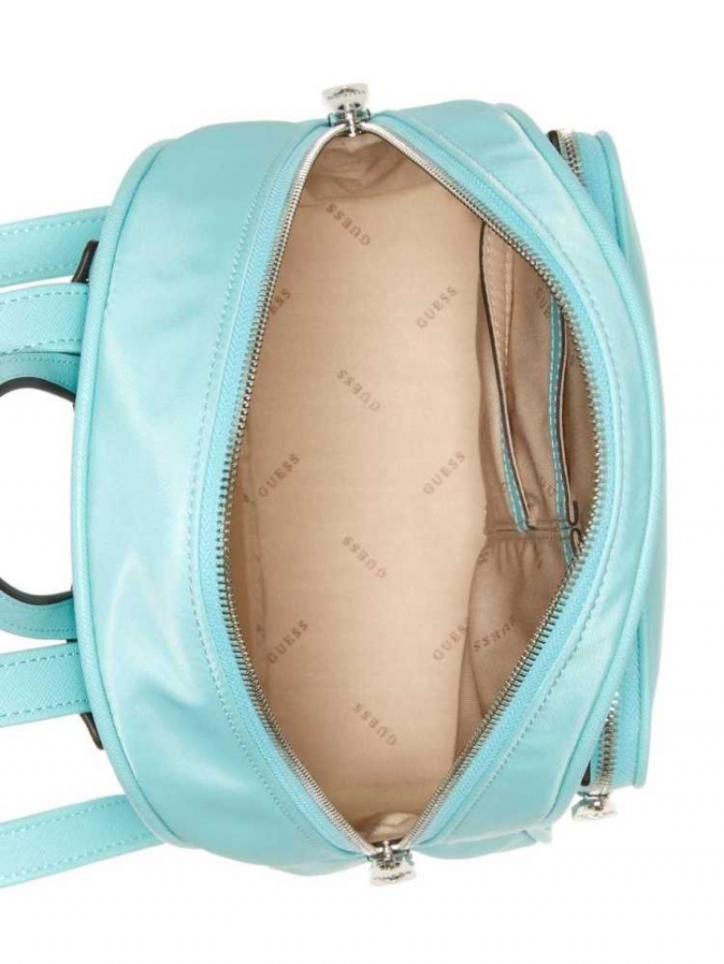 Sacs à Dos Guess Little Bay Femme Turquoise Clair | 60842-BDWQ