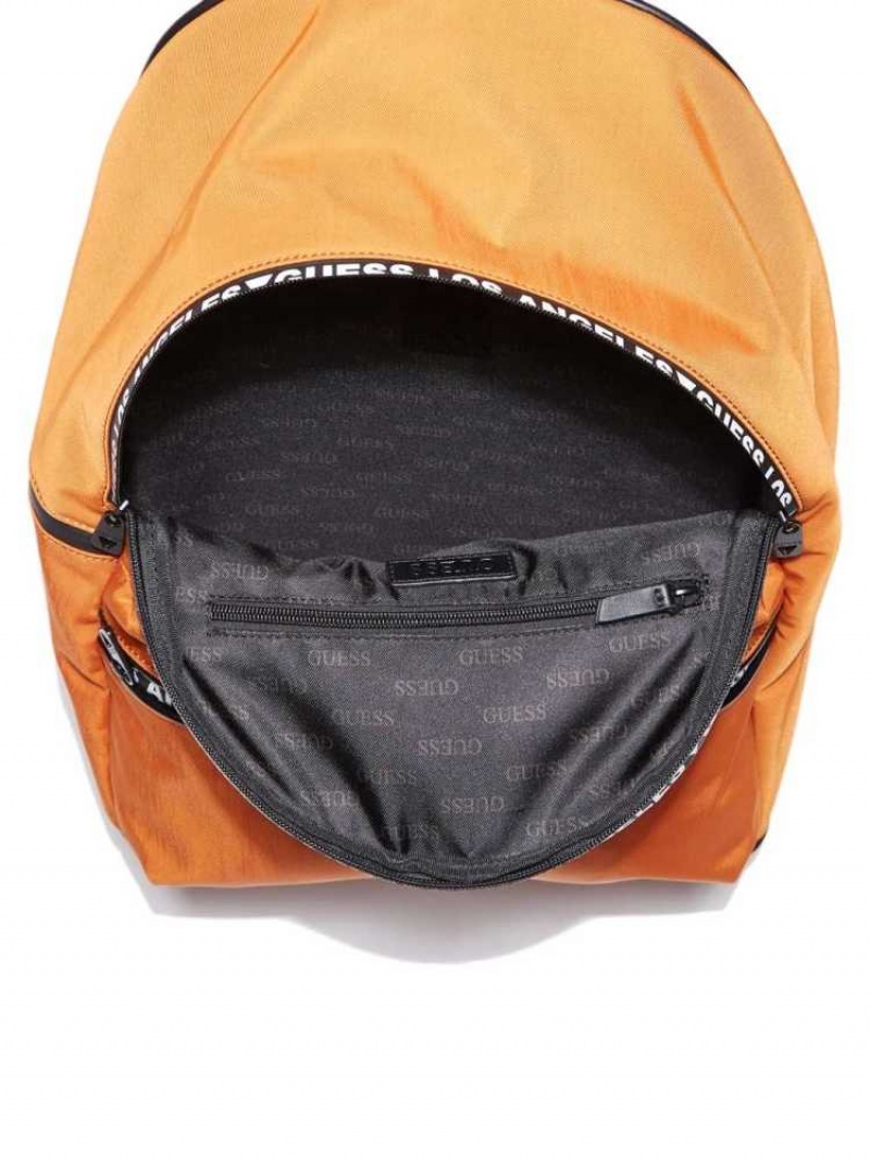 Sacs à Dos Guess Quarto Nylon Femme Orange | 74036-CUGW