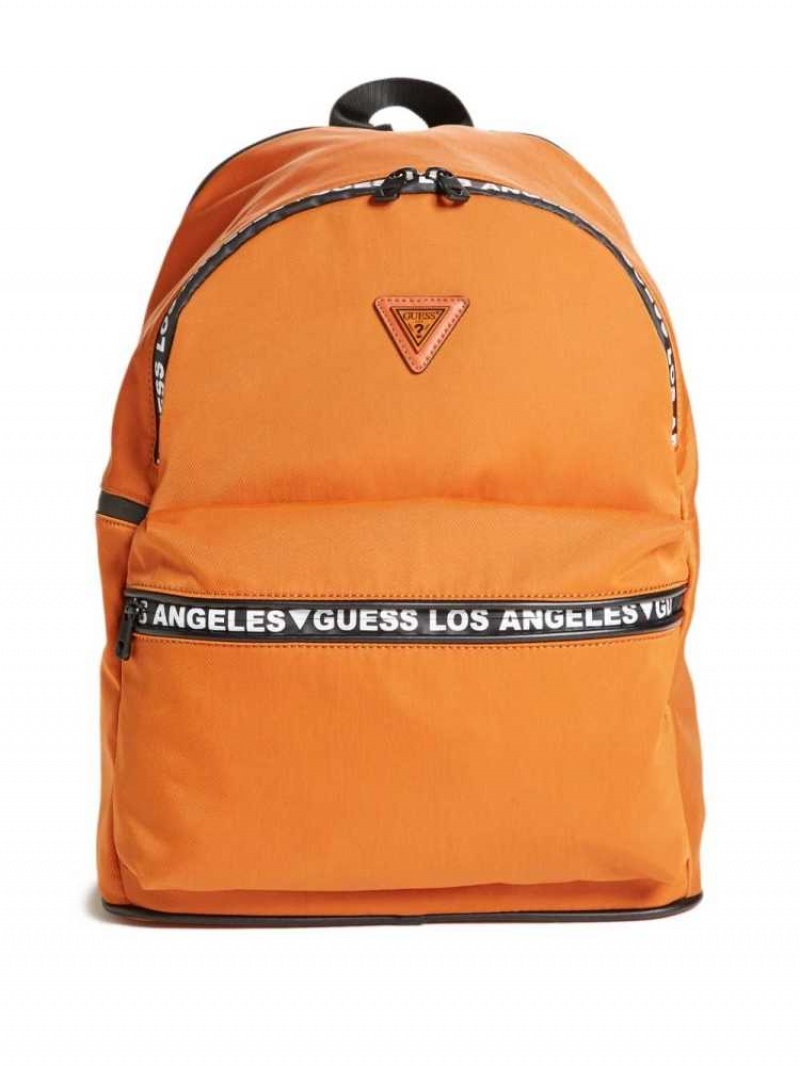 Sacs à Dos Guess Quarto Nylon Femme Orange | 74036-CUGW