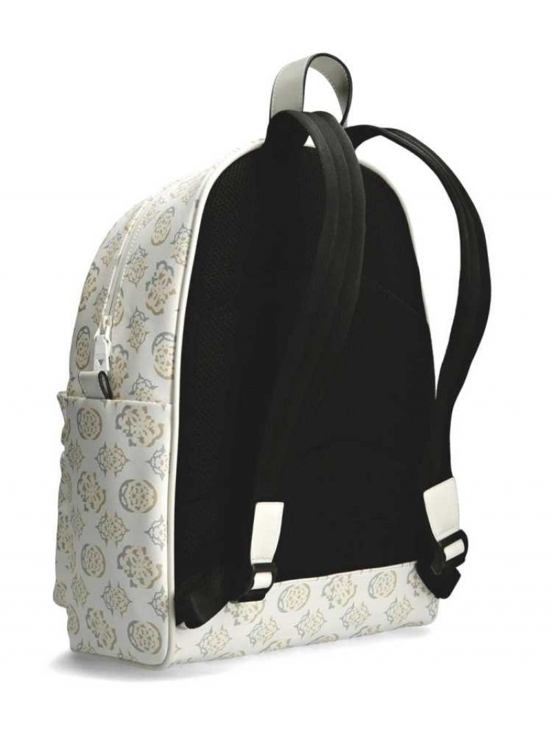 Sacs à Dos Guess Quatro Homme Blanche Multicolore | 48752-JWFL