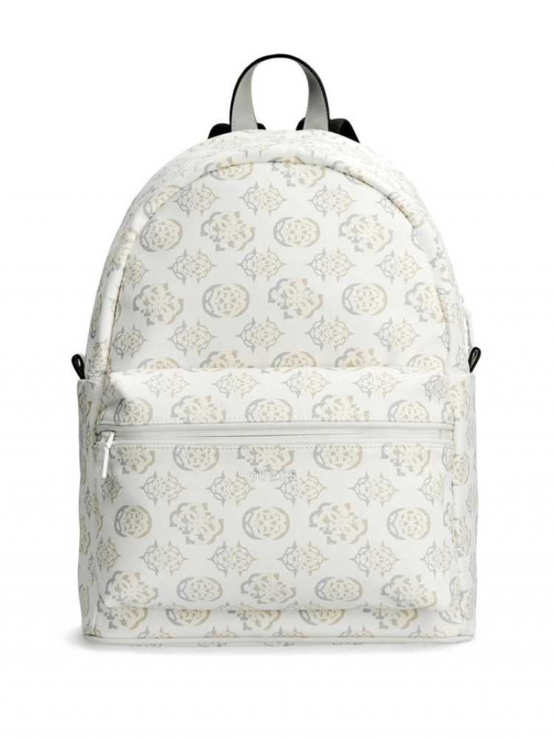 Sacs à Dos Guess Quatro Homme Blanche Multicolore | 48752-JWFL