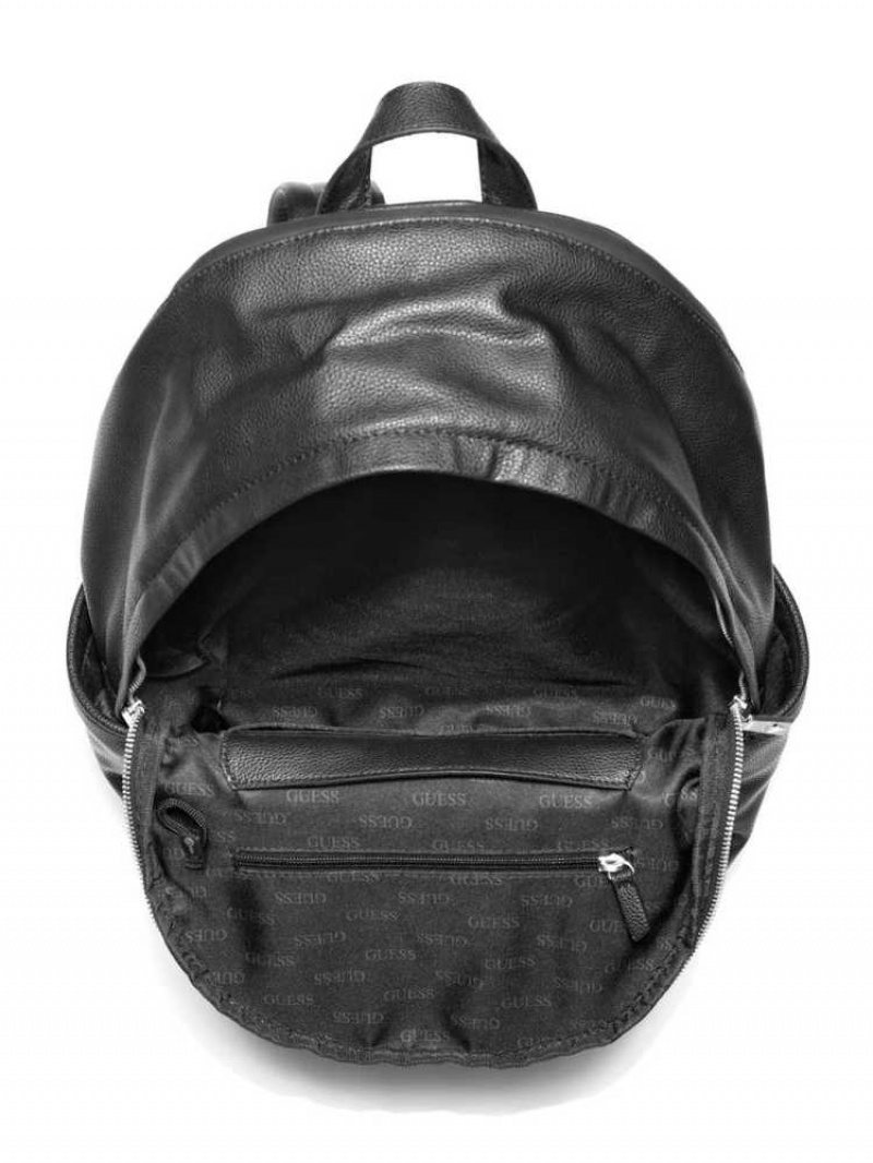 Sacs à Dos Guess Riviera Compact Homme Noir | 50617-ZUAG