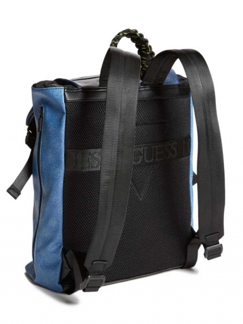 Sacs à Dos Guess Salameda Homme Bleu Multicolore | 69451-PDEU