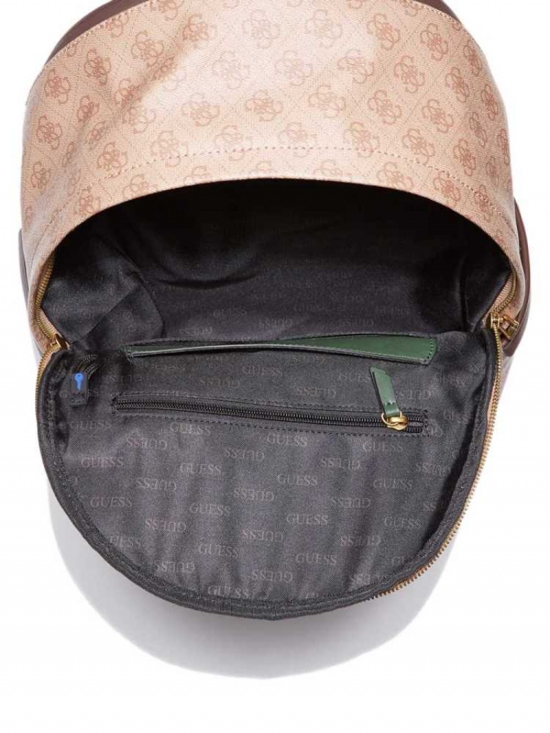 Sacs à Dos Guess Vezzola Femme Marron | 03874-SJMZ