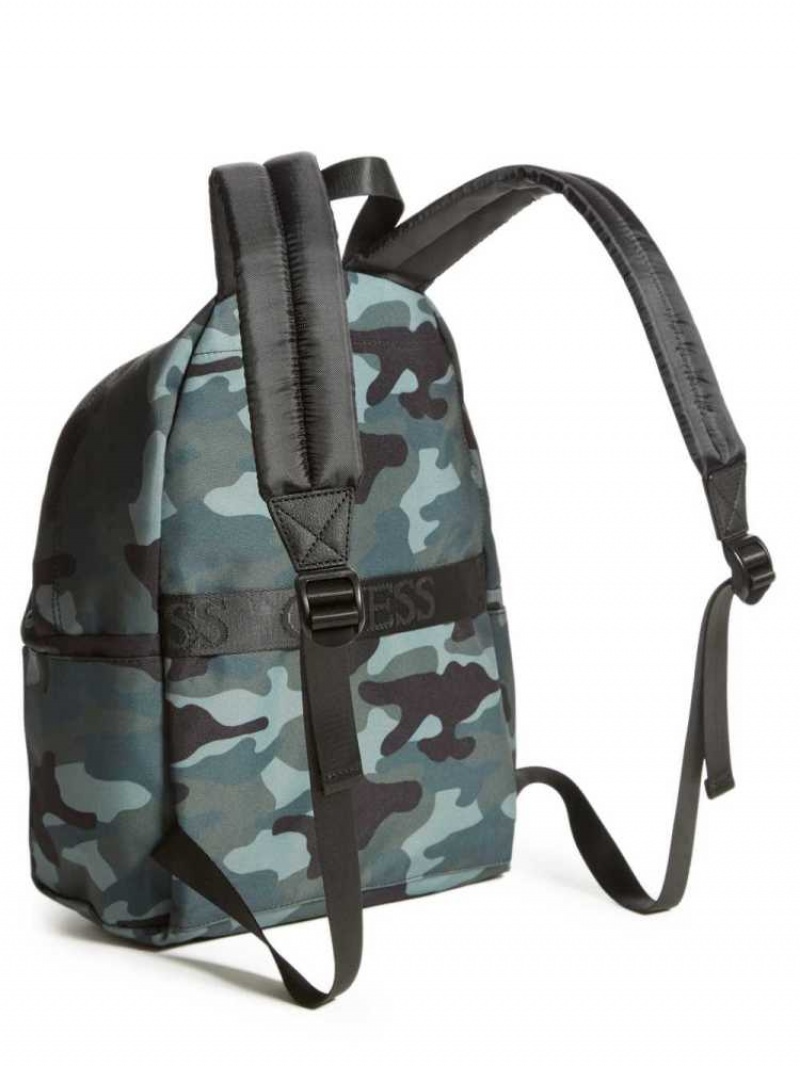 Sacs à Dos Guess Vice Round Femme Camouflage Multicolore | 64875-KWZO