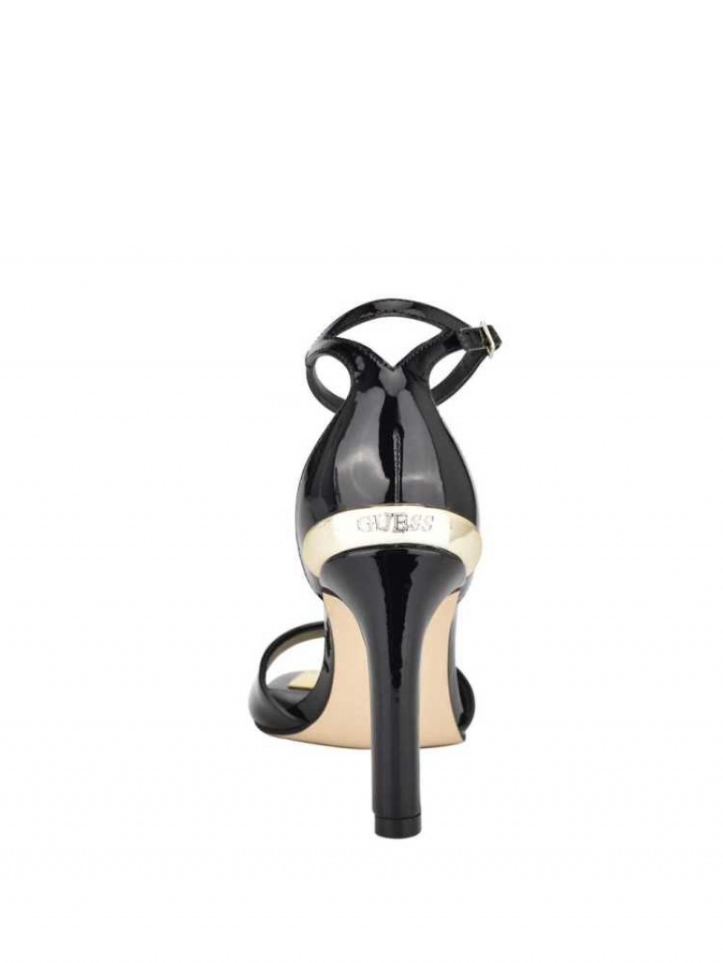 Sandales à Talons Guess Divine Talons Femme Noir | 78036-LXQF