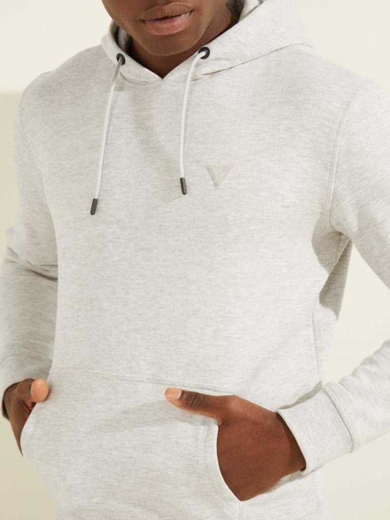 Sweat a Capuche Guess Eco Aldwin Homme Grise Clair | 26149-CEWL