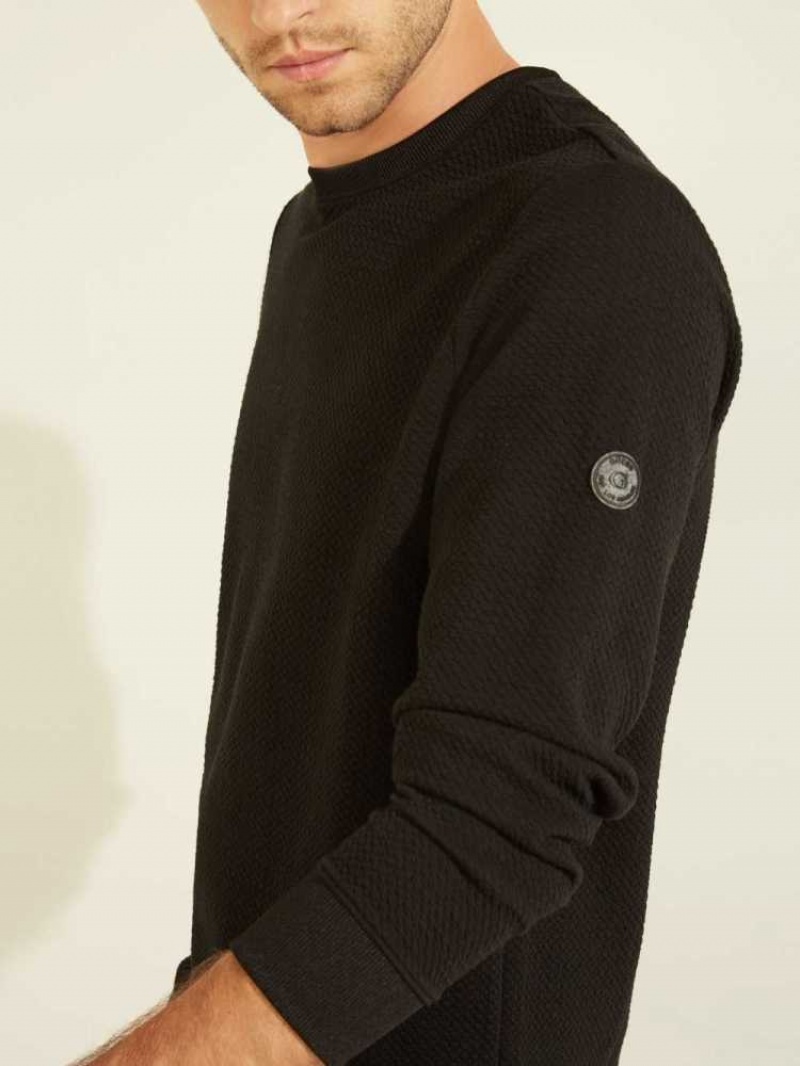 Sweatshirt Guess Alpine Performance Homme Noir | 54186-WFBZ