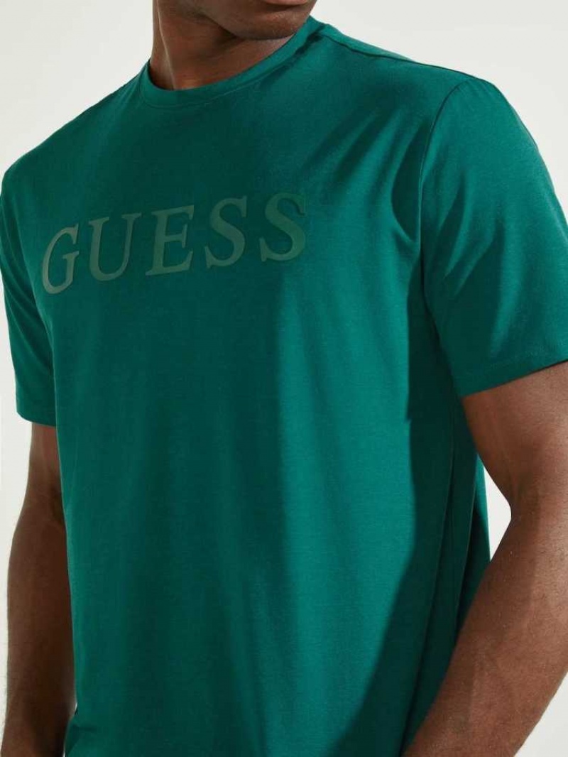 T Shirts Guess Eco Alphy Homme Vert | 13709-QJSK