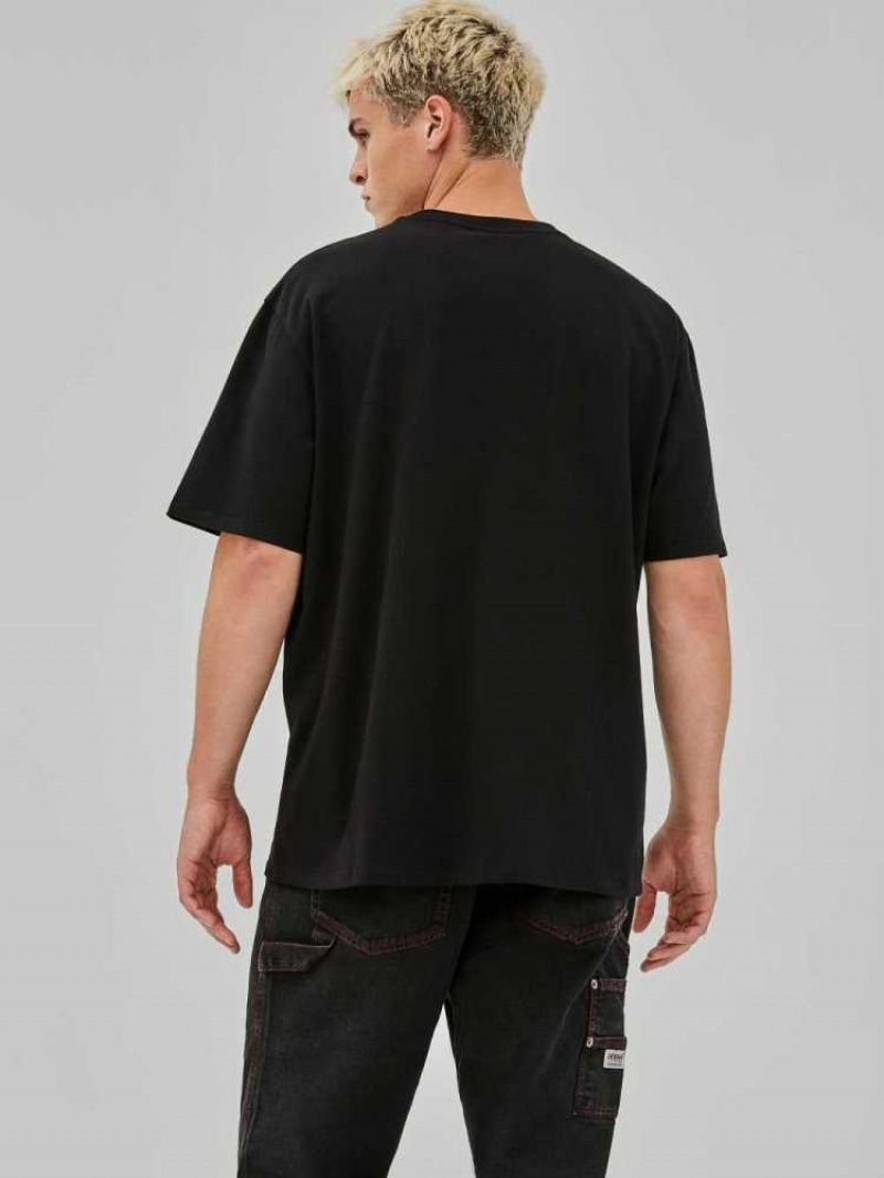 T Shirts Guess Originale Bear Homme Noir | 10298-IUWQ