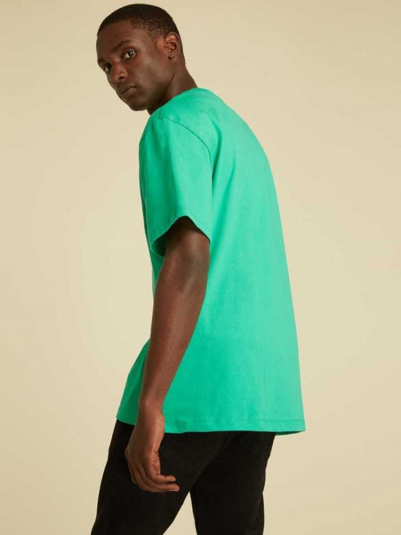 T Shirts Guess Originale Kit Pocket Homme Vert | 90637-OHMB