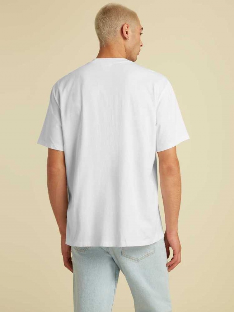 T Shirts Guess Originale Kit Pocket Homme Blanche | 69321-EAOG